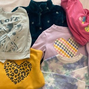 7 children’s tops. Girls size 5T.